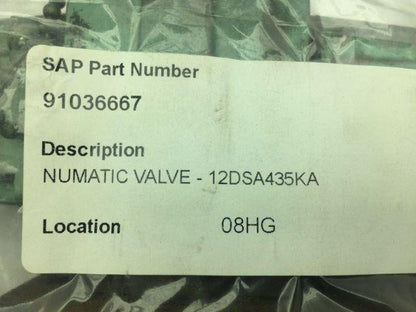 Numatics 12DSA435KA 120V .17A PNEUMATIC SOLENOID VALVE