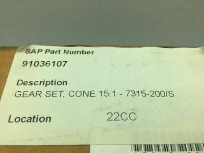 Cone Gear Reduction Set 15:1-7315-2000/S