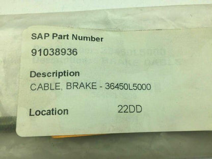 TVH 410477 Park Brake Cable B02 R24315 46527 Nissan Forklift