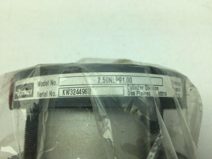 Parker 2.50NLP91.00,1" Stroke x 2-1/2" Bore Double Acting Air Cylinder 1/4 Port