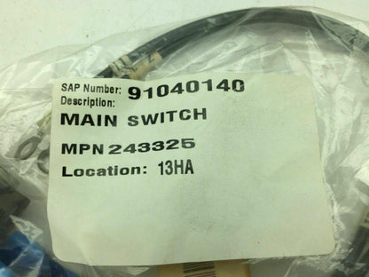 Nordson  243325 Main Switch Hot Melt 20 amps-250VAC