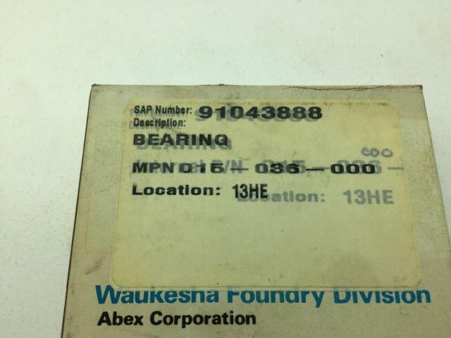 Waukesha 015036000 Bearing 5506 T1RV