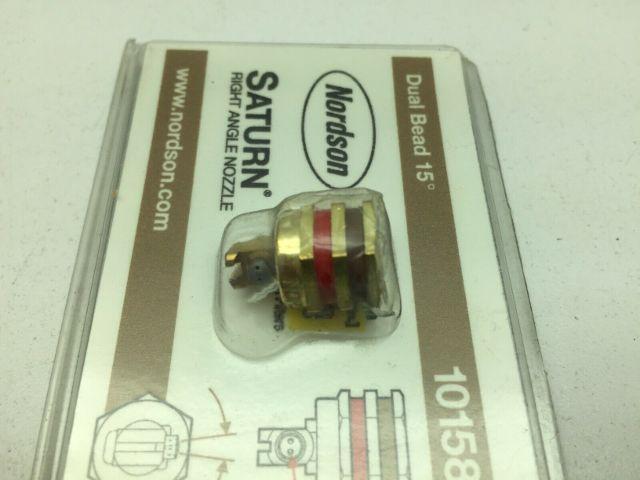 Nordson 1015818 Saturn Rite Angle Nozzle Dual Bead 15deg .018" .46mm
