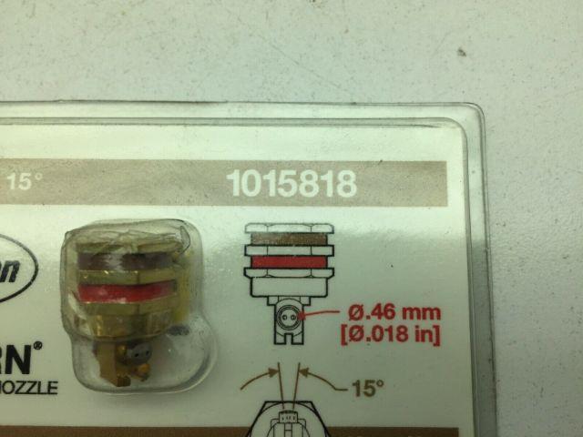 Nordson 1015818 Saturn Rite Angle Nozzle Dual Bead 15deg .018" .46mm