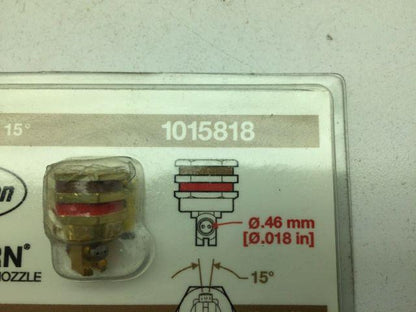 Nordson 1015818 Saturn Rite Angle Nozzle Dual Bead 15deg .018" .46mm