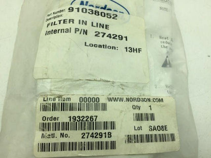 Nordson 274291 Inline Filter Kit