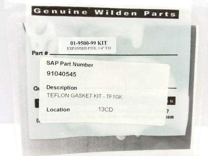 Wilden 01-9500-99 Teflon Gasket Kit For Wilden Diaphragm Pump