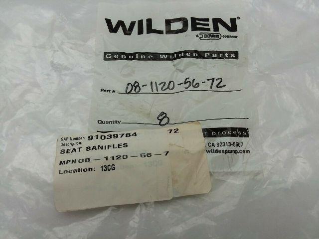 Wilden 08-1120-56-7 Saniflex Valve Seat For Wilden Diaphragm Pump LOT OF 4