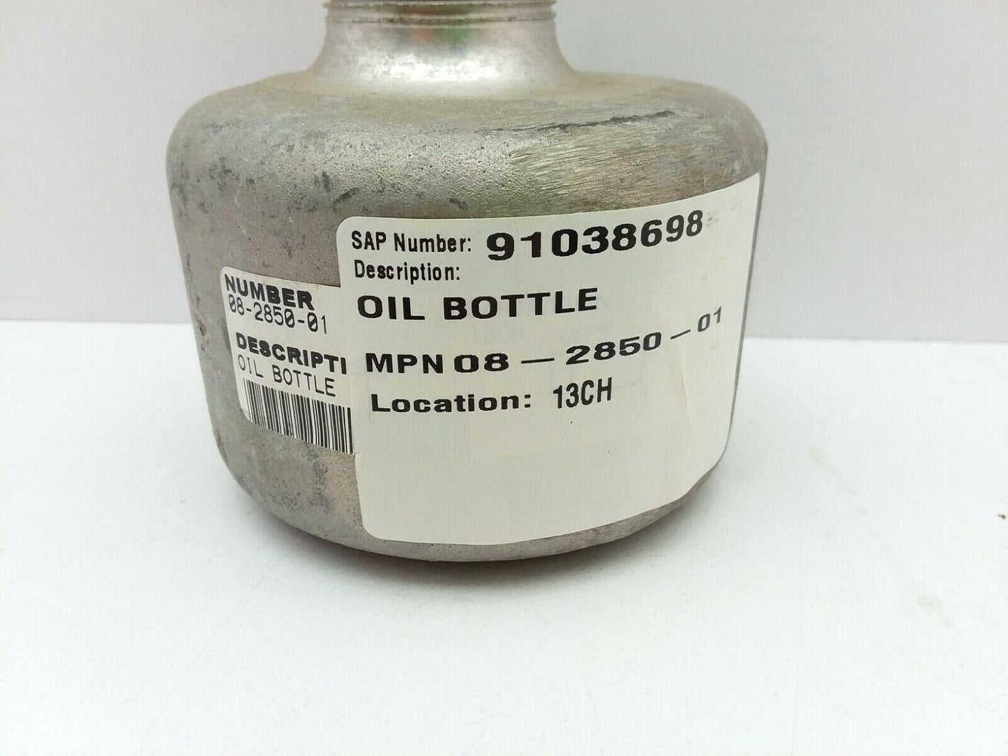 Wilden 08-2850-01 Aluminum Oil Bottle For Wilden Diaphragm Pump