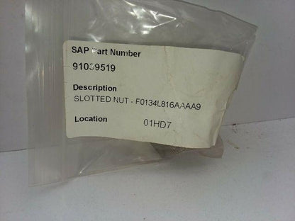 Angelus Can Seamer 134L816 SS Slotted Stainless Steel Nut Lot Of 3 Nuts