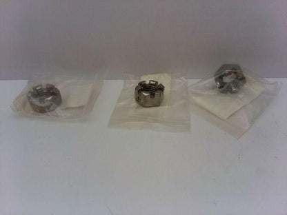 Angelus Can Seamer 134L816 SS Slotted Stainless Steel Nut Lot Of 3 Nuts