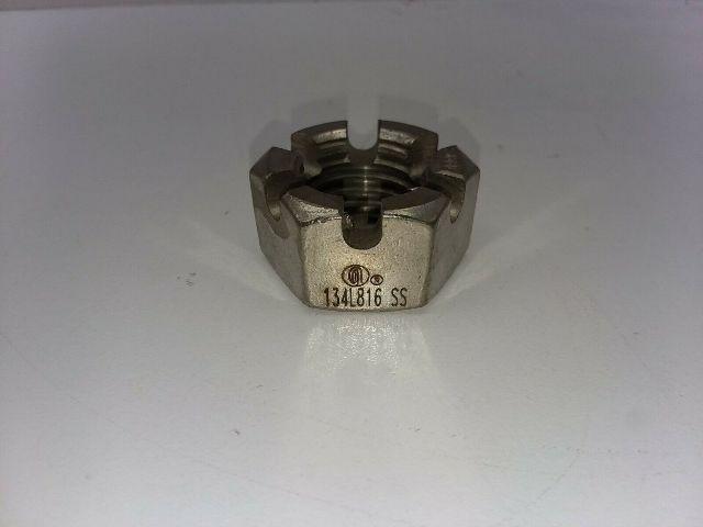 Angelus Can Seamer 134L816 SS Slotted Stainless Steel Nut Lot Of 3 Nuts