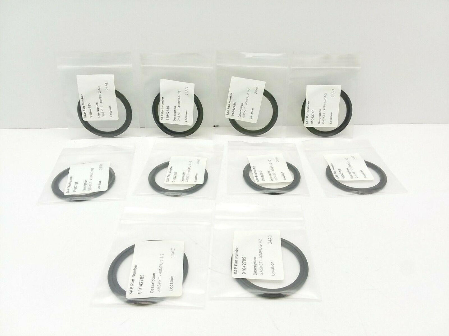 Alfa Laval/Tri-Clover 40MPU-2 1/2, 2 1/2" Buna-N Gaskets LOT OF 10