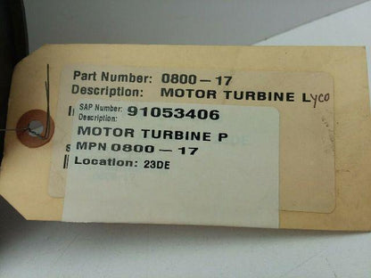 Lyco Wausau Pump 0800-17 Motor turbine plastic (7.5 & 10 HP)	Noryl