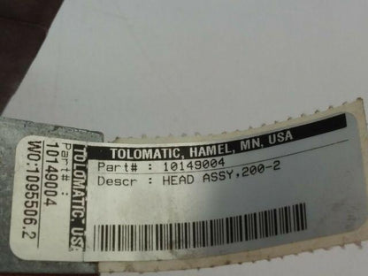Tolomatic 10149004 Cable Cylinder Head Assembly 200-2