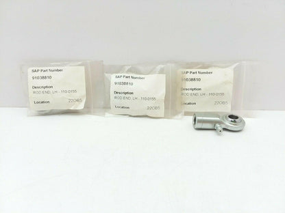 Tie Rod End Bearing 3/8" Bore 3/8-24 Left Hand Threads LOT OF 3