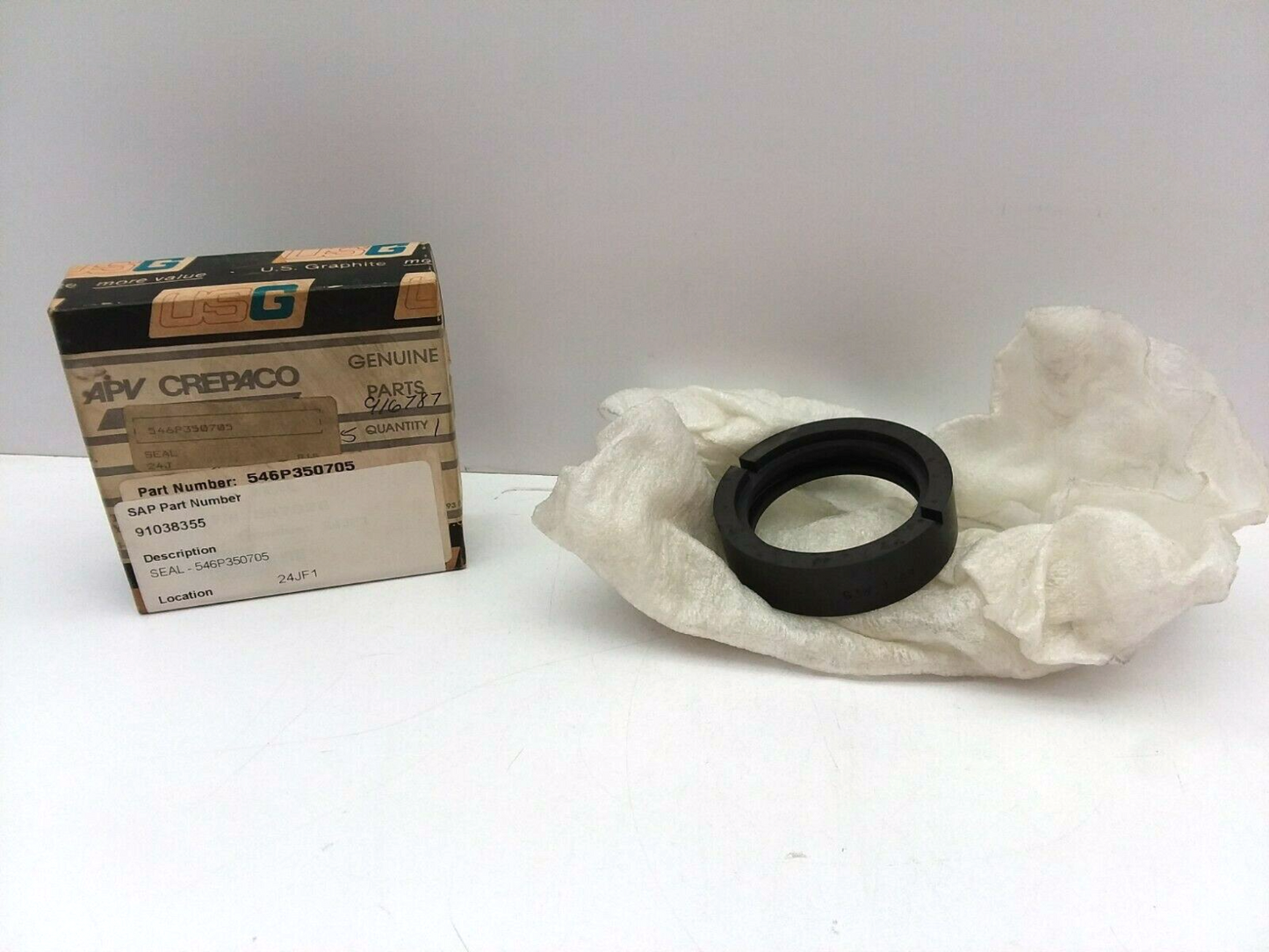 APV Crepaco  SPX Flow 546P350705 Graphite Seal 24J 2-3/8" Inside 3-1/4" Outside