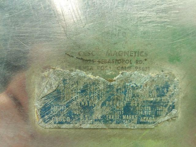 Cesco Magnetics Magtrap Magnet Model 16871 6" on outer Side 7-7/8 On Inside