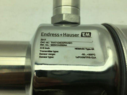 Endress Hauser TH17-C4CCF31AK1 Temperature Sensor with 5" Probe