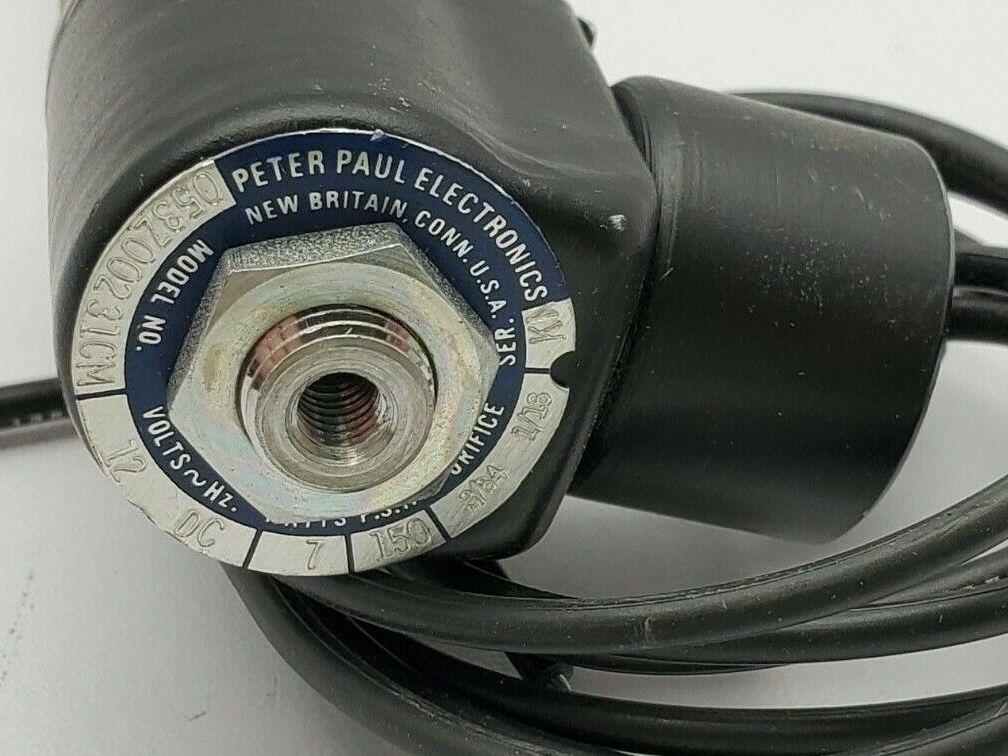 C & V Inc. SUC 500 M 86 Valve Cylinder With Peter Paul 053Z00231CM 12vdc Coil
