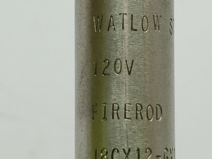 Watlow Firerod J8CX12-GX2J Firerod Cartridge Heater 120 Volt 500 Watt Lot of 3