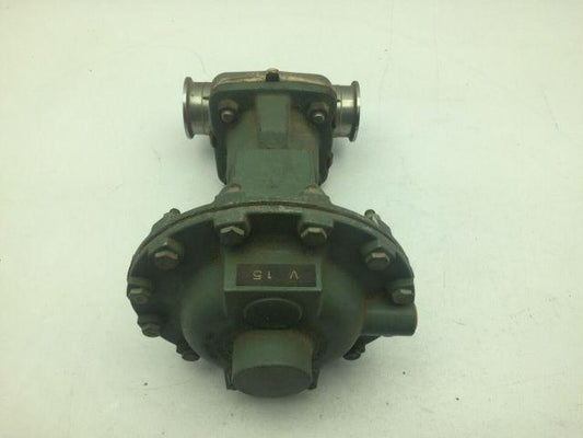 ITT Stainless Steel Diaphragm Valve 1-1/2" Tri-clamp with No. 12 Air Motor 3312