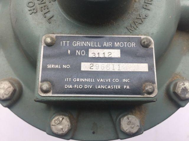 ITT Stainless Steel Diaphragm Valve 1-1/2" Tri-clamp with No. 12 Air Motor 3312