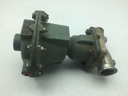 ITT Stainless Steel Diaphragm Valve 1-1/2" Tri-clamp with No. 12 Air Motor 3312