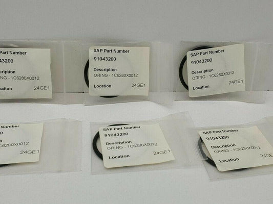 Fisher 1C6280X0012 O-Ring LOT OF 6