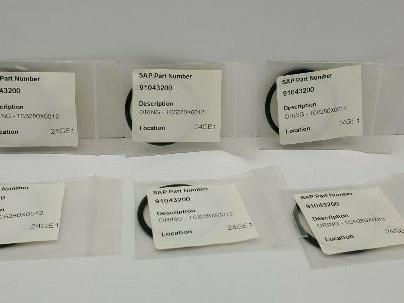 Fisher 1C6280X0012 O-Ring LOT OF 6
