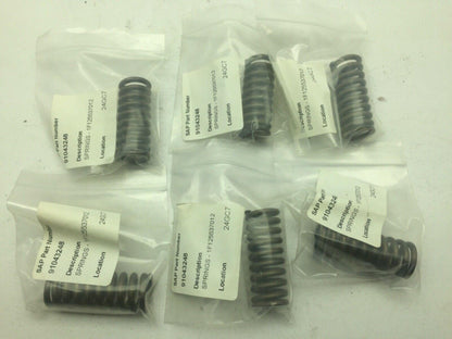 Fisher 1F125537012 Packing Spring LOT OF 6
