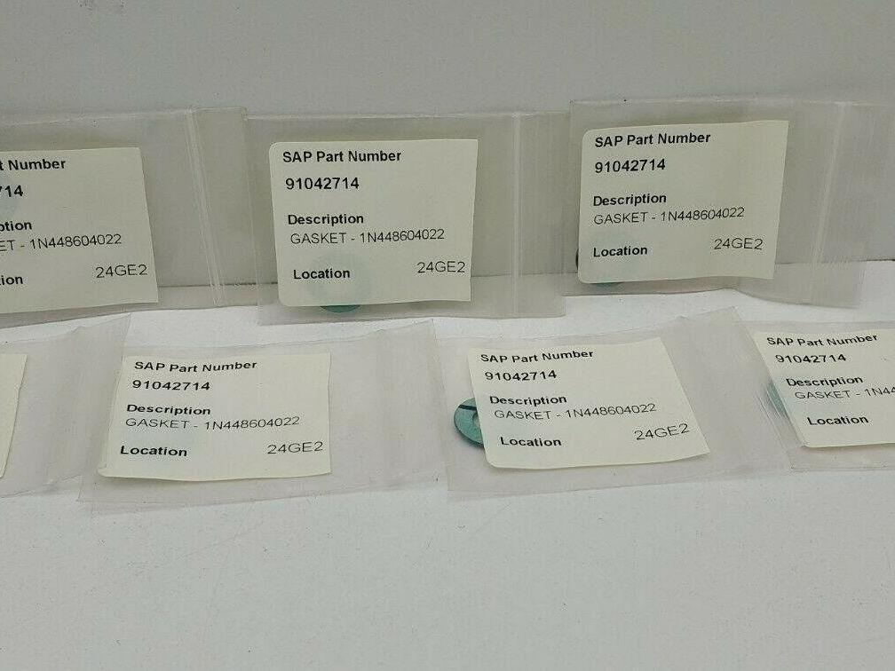 Fisher 1N448604022 Gasket LOT OF 7