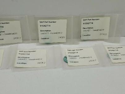 Fisher 1N448604022 Gasket LOT OF 7