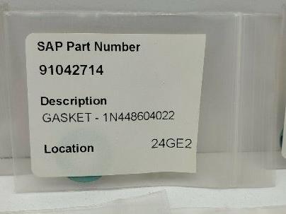 Fisher 1N448604022 Gasket LOT OF 7