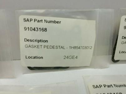 Fisher 1H854703012 Pedestal Gasket LOT OF 7