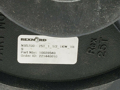 Rexnord 10028540 NS5700 25 Tooth 1 1/2" Keyed Bore TableTop MatTop Sprocket