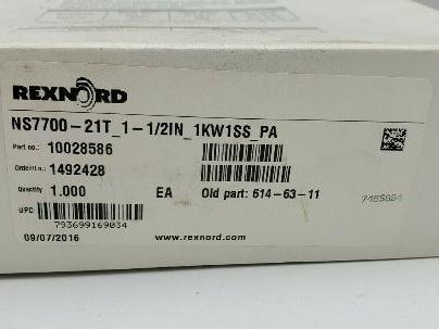 Rexnord 10028586 NS75700 25T 1 1/2" Keyed Bore TableTop MatTop Sprocket 614-63