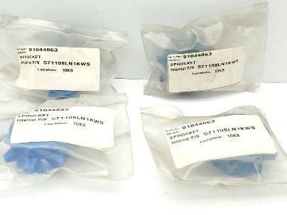 571108LN1KWS 2 1/4", 8 Tooth 1" Keyed Bore Table Top Mat Top Sprocket LOT OF 4