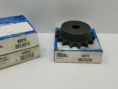 Martin 60B15 Sprocket #60 x 3/4" Bore 15Teeth LOT OF 3