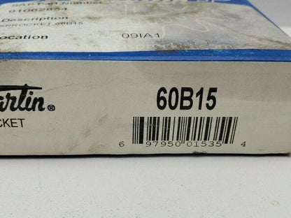 Martin 60B15 Sprocket #60 x 3/4" Bore 15Teeth LOT OF 3