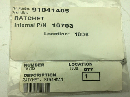 Strahman Valves 16703 Ratchet LOT OF 4