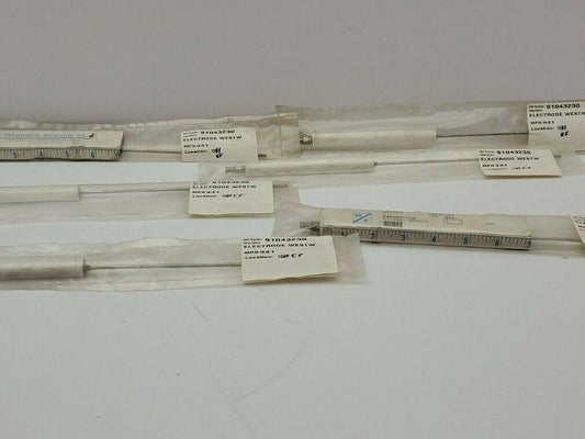 Westwood 341 Electrode 5" X 9/16" Insulator 7 1/2" Rod 13 3/8" Overall LOT OF 6