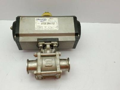 QSM Tru-Flo UT26-SR4-F07 Tru-Flo Pneumatic Actuator With  1-1/2" Ball Valve