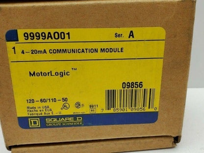 Square D 9999AO01 Series A 4-20mA Communication Module Motor Logic 110/120Vac