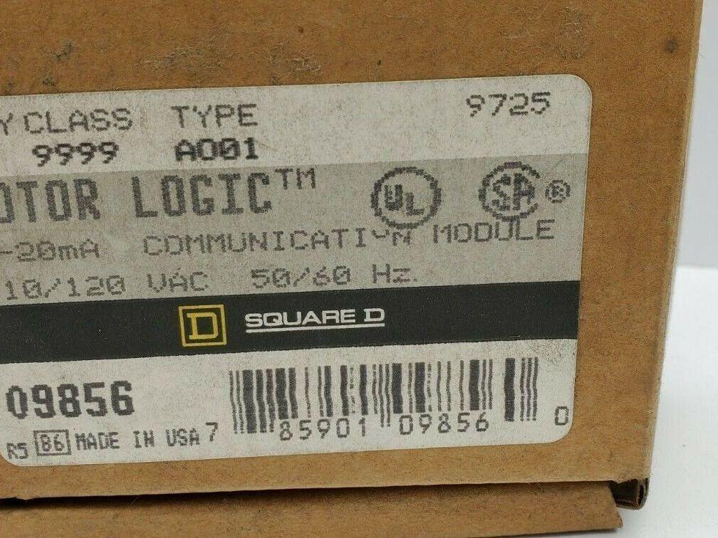 Square D 9999 AO01, 4-20mA Communication Module Motor Logic 110/120Vac