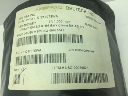 Ammeraal Beltech USO-00036578  6' 1.3" X 18" Continues Conveyor Belt