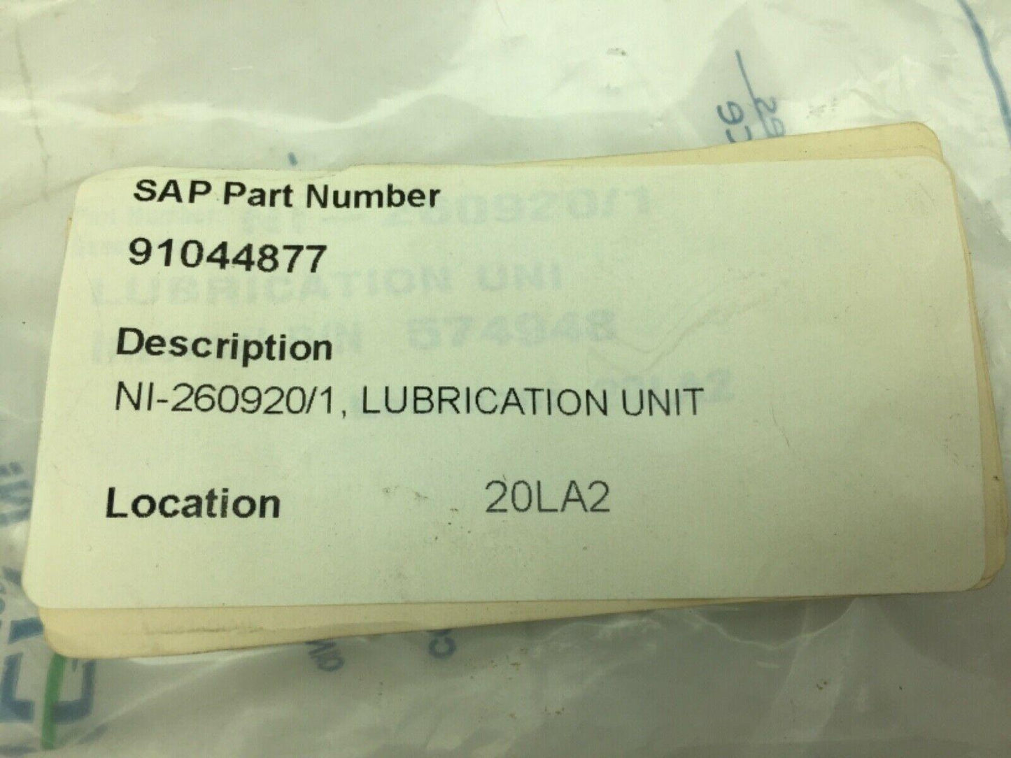 GEA Niro Soavi Homogenizers NI-260920/1 Lubrication Unit 574948 CODICE 260920