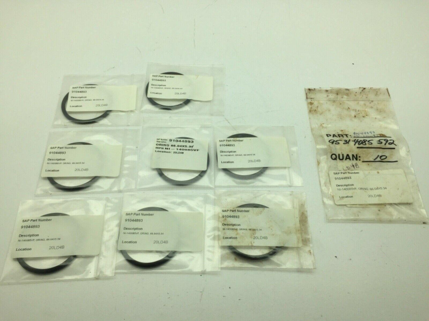 GEA Niro Soavi 140085VF O-Ring 66.04X5.34 LOT OF 8