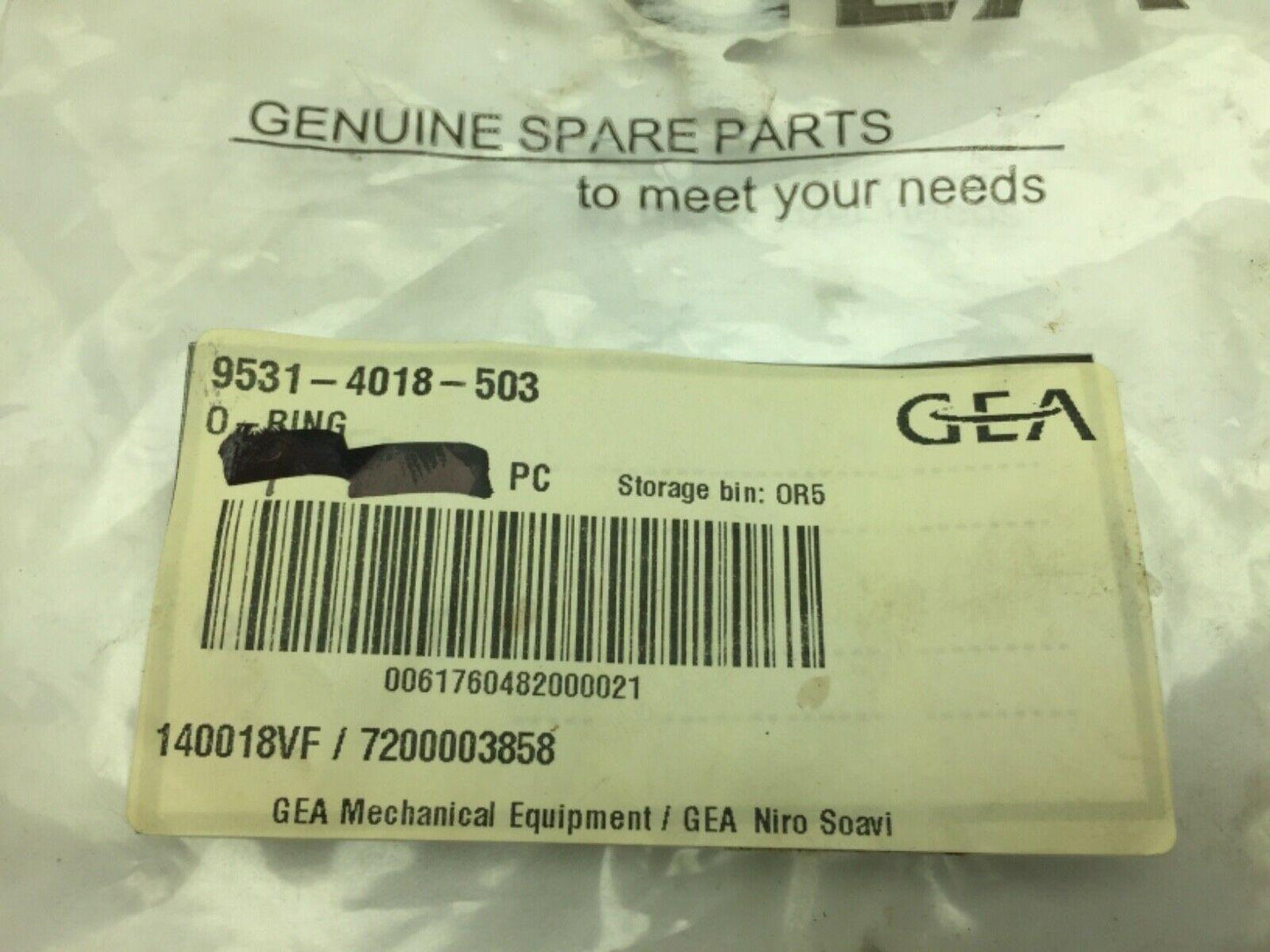 GEA Niro Soavi 140018VF O-Ring 21.82X353 LOT OF 8