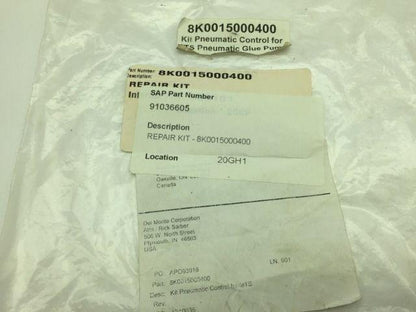 MTS 8K0015000400 Kit Pneumatic Control  For MTS Pneumatic Glue Pump